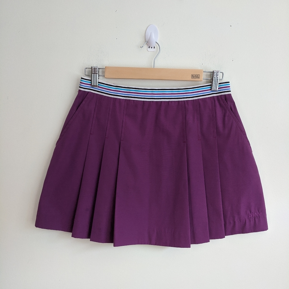 Vintage Prince tennis skirt Made in USASize 14. Elastic waist with button closu